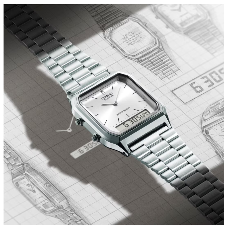 Reloj Casio Unisex AQ-230A-7D Diseño Vintage