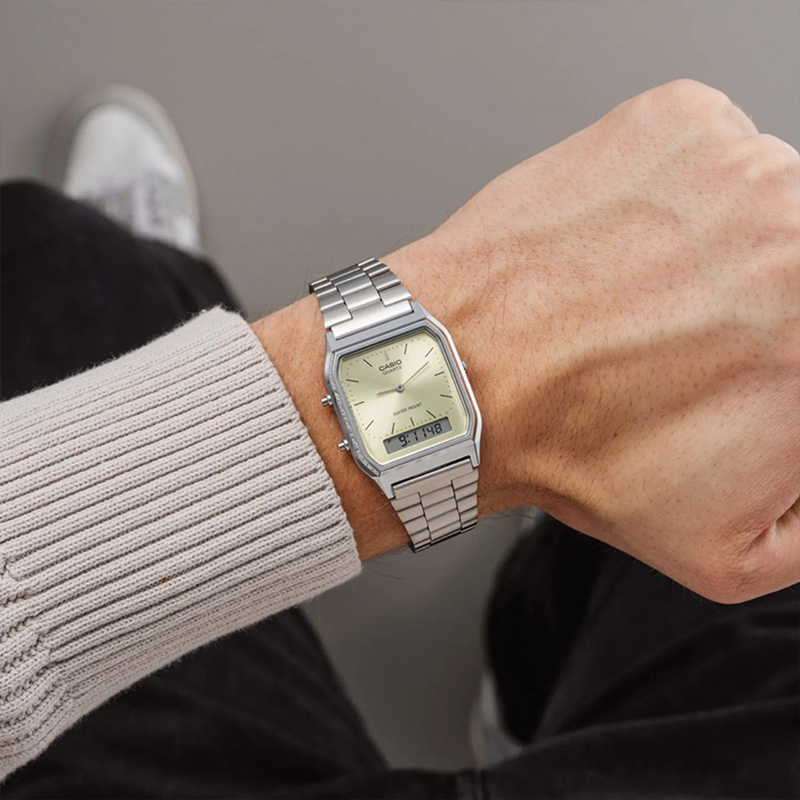 Reloj Casio Unisex AQ-230A-9A Diseño Vintage