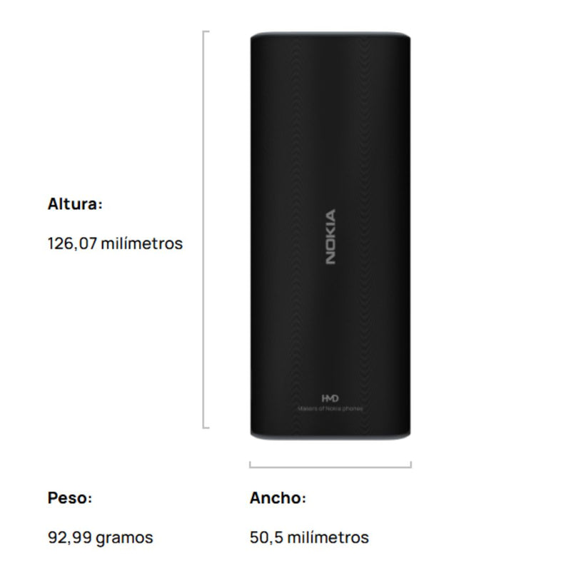 Celular Nokia 105 Dual Sim 4G - Negro