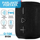 Parlante Bluetooth G-TIDE SV30 - Negro
