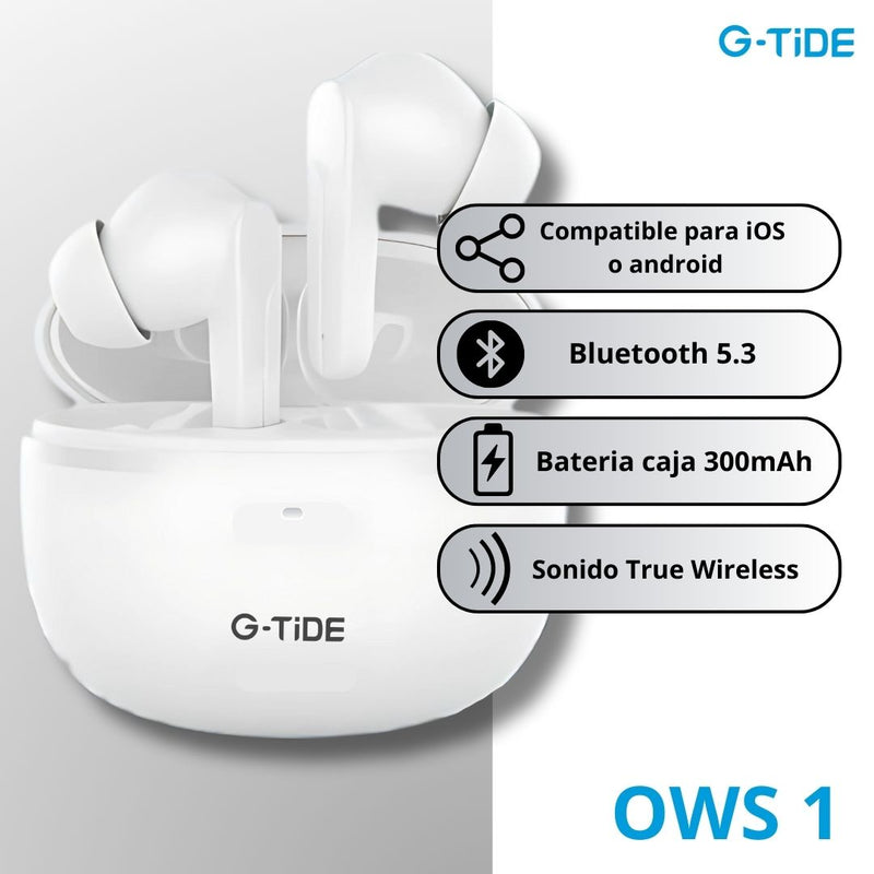 Audifonos Inalambricos G-TIDE Buds 2 Pro - Blanco