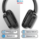 Audifonos Inalambricos Diadema AUT250 1hora - Negros