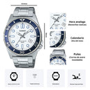 Reloj Casio Modelo MTD-135D-7A Diseño Deportivo