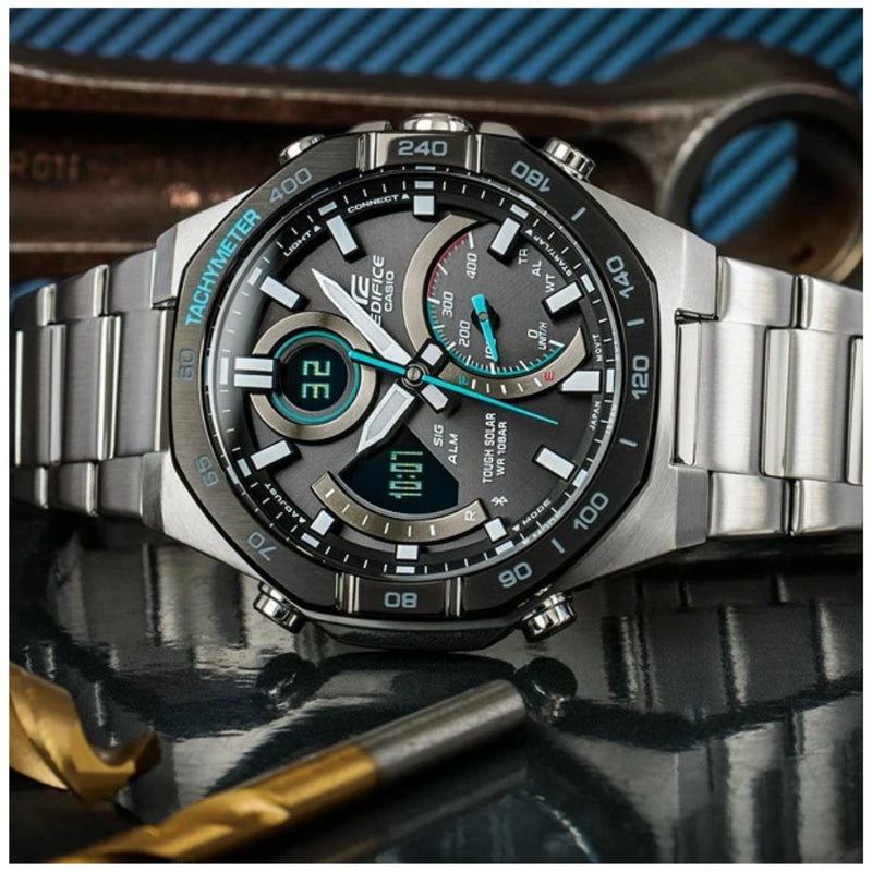 Reloj Casio EDIFICE ECB-950DB-1A Diseño Deportivo