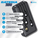 Batería Portátil 20000mAh 1hora GAR159 - Negra