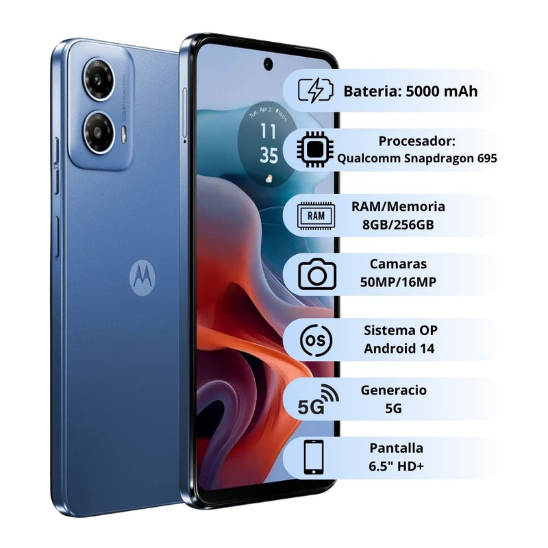 Celular MOTOROLA G34 5G 256GB/8GB - Azul