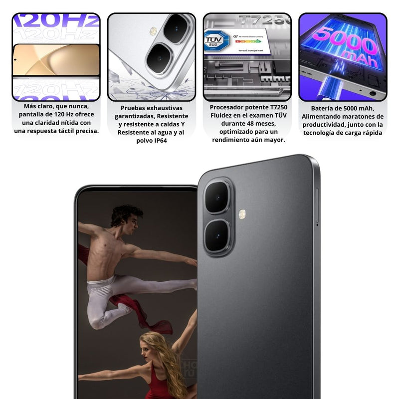 Celular INFINIX Smart 10 256GB/4GB RAM - Negro