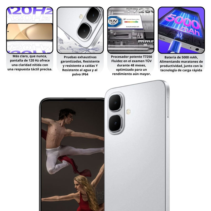 Celular INFINIX Smart 10 256GB/4GB RAM - Plateado
