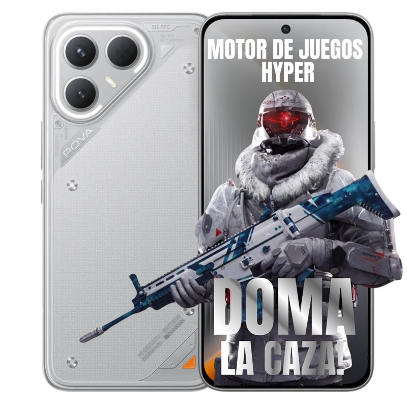 Celular Tecno POVA 7 PRO 5G 256GB/12GB - Gris