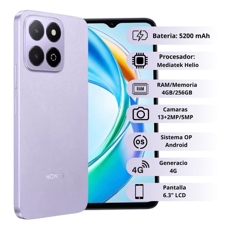 Celular HONOR Play 9A 256GB/4GB RAM - Morado