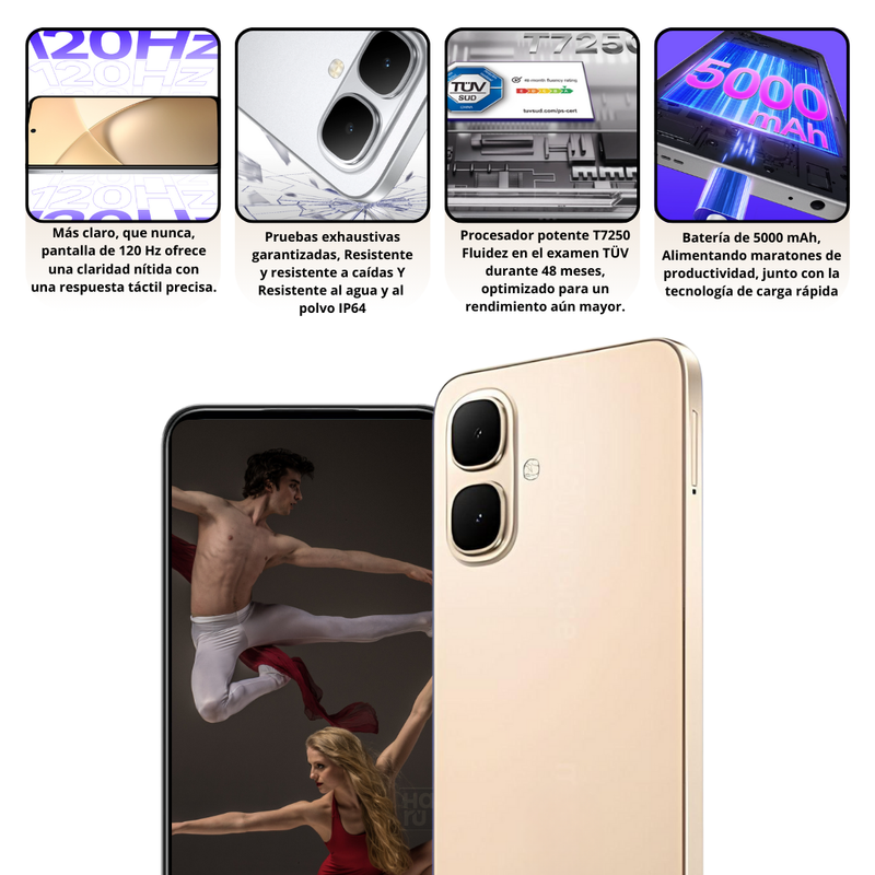 Celular INFINIX Smart 10 256GB/4GB RAM - Dorado