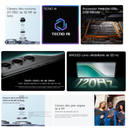 Celular TECNO CAMON 40 Pro 256GB 8+8GB RAM Blanco