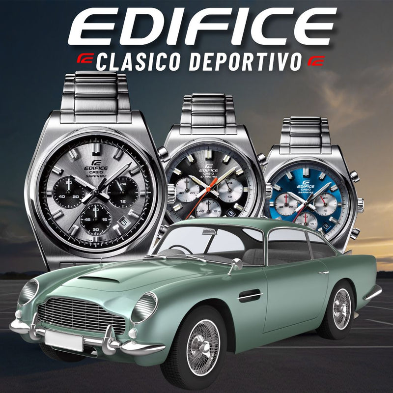 Reloj Casio EDIFICE EFV-140D-3A Diseño Deportivo