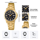 Reloj Casio Modelo LTP-V004G-1B Diseño Casual