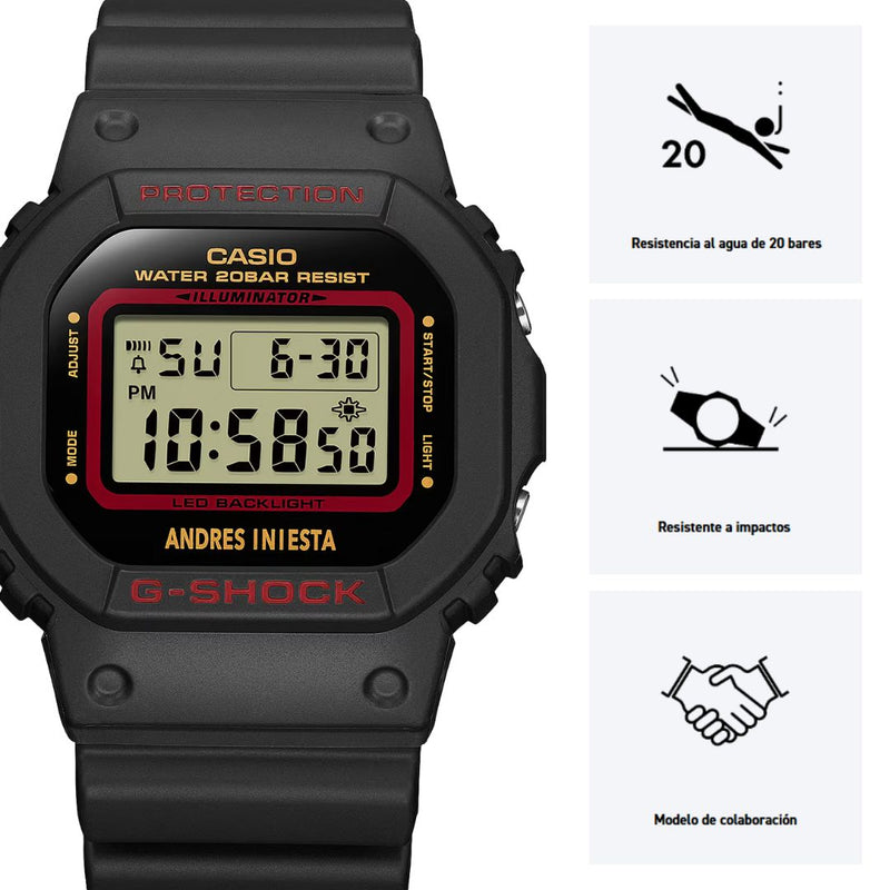 Reloj Casio G-SHOCK DW-5600AI-1D Edicion Iniesta
