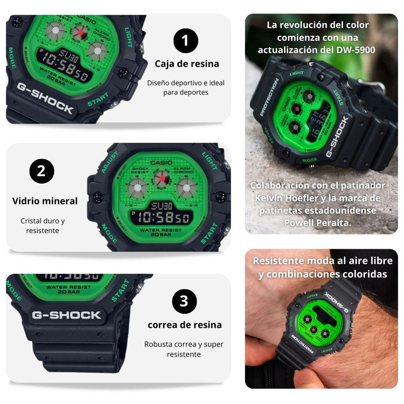 Reloj Casio G-SHOCK Modelo DW-5900RS-1DR Deportivo