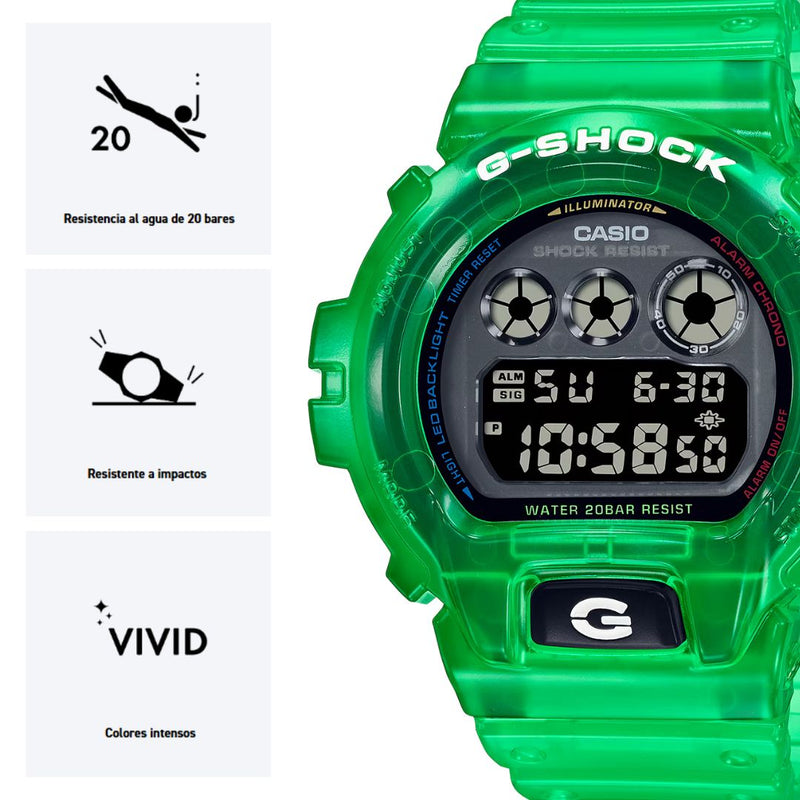 Reloj G-SHOCK Modelo DW-6900JT-3D Diseño Deportivo