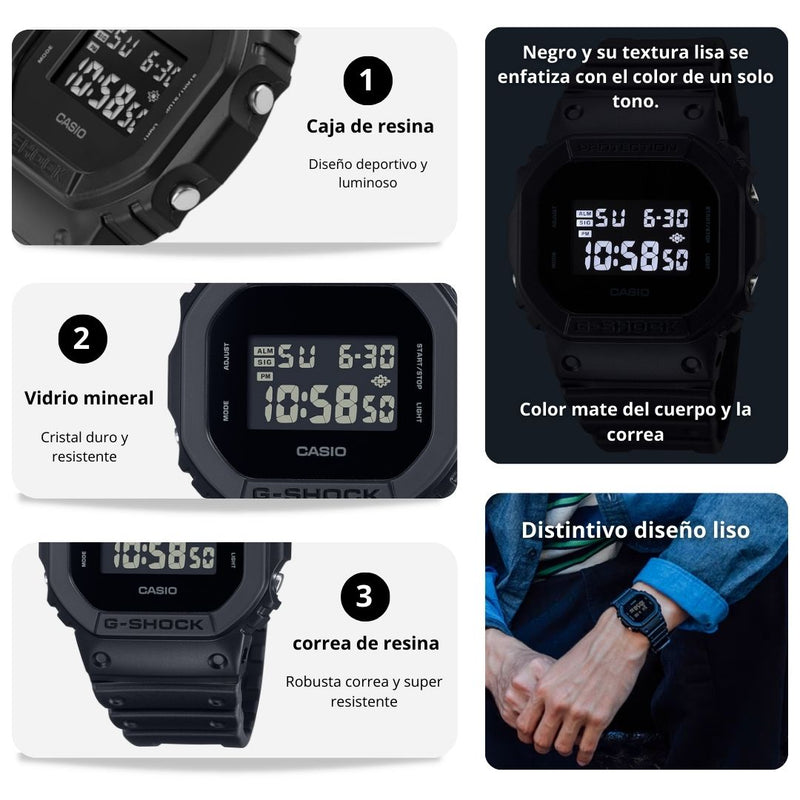 Reloj Casio G-SHOCK DW-5600UBB-1D Diseño Deportivo
