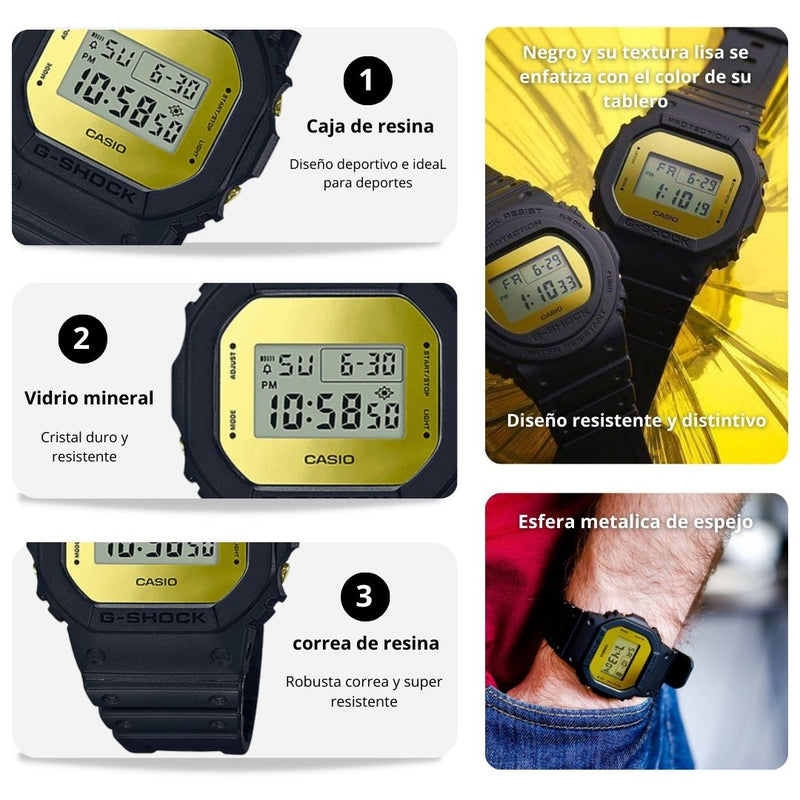 Reloj Casio G-SHOCK Modelo DW-5600BBMB-1D Deportivo