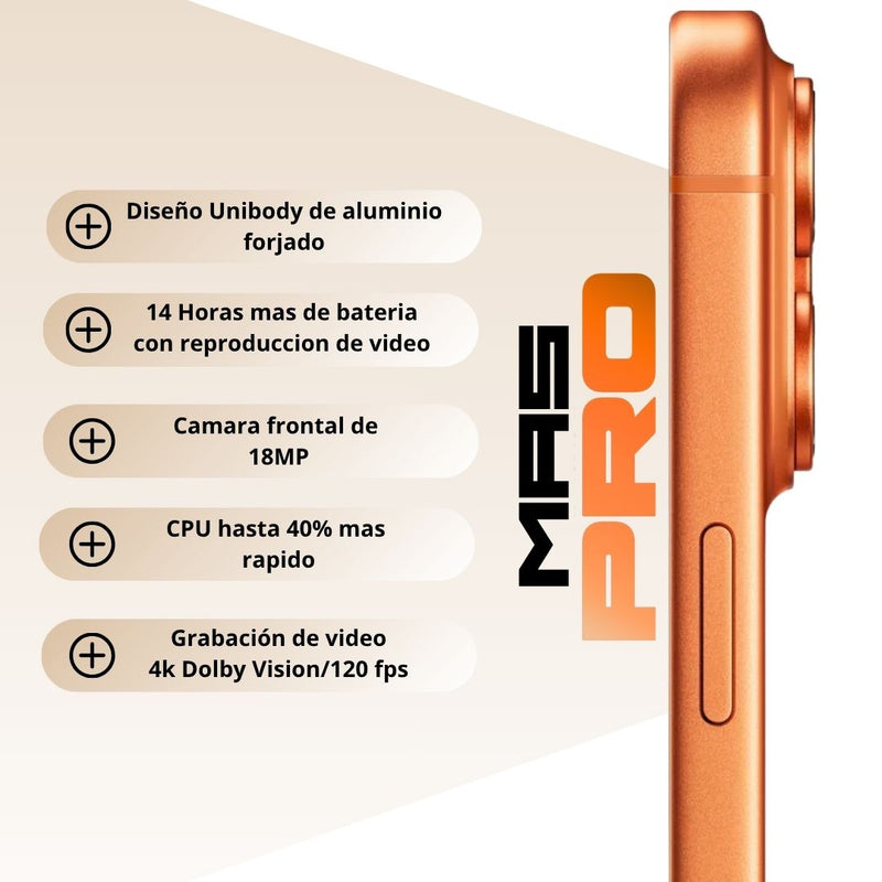 Celular iPhone 17 Pro 256GB Naranja Cósmico - eSIM