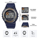 Reloj Casio W-216H-2B Diseño Deportivo