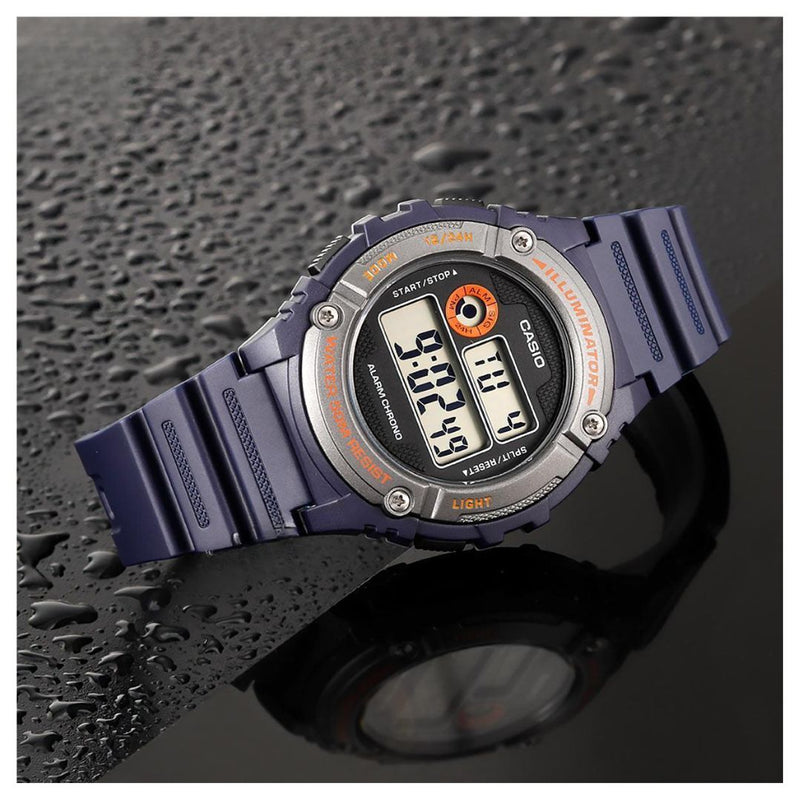 Reloj Casio W-216H-2B Diseño Deportivo