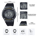 Reloj Casio Modelo W-216H-1B Diseño Deportivo