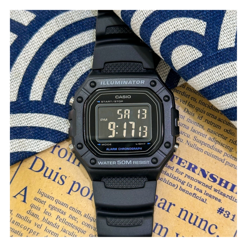 Reloj Casio W-218H-1B Diseño Deportivo