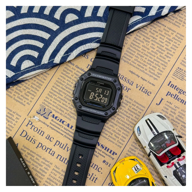 Reloj Casio W-218H-1B Diseño Deportivo