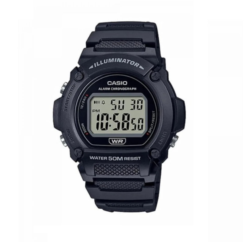 Reloj Casio Referencia W-219H-1A Diseño Deportivo