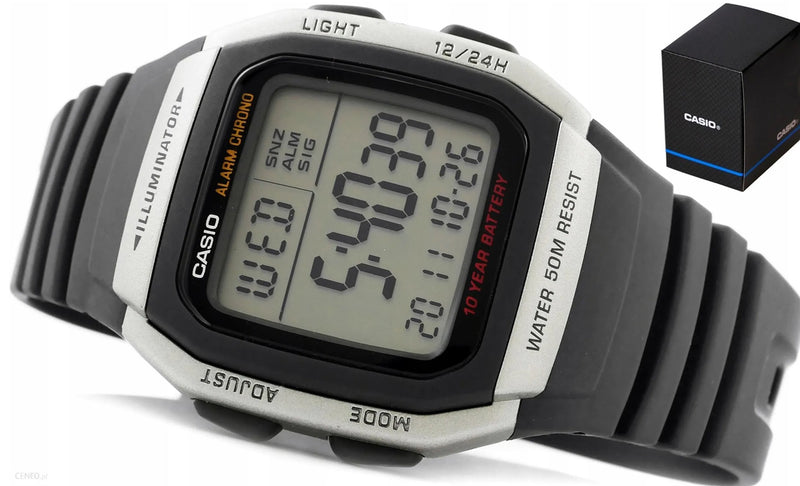 Reloj Casio Unisex Referencia W-96H-1A Diseño Deportivo