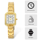 Reloj Mujer Q&Q Modelo C76A- 503PY Diseño Elegante