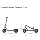 Xiaomi Electric Scooter 6 Max - Velocidad Max 32km/h