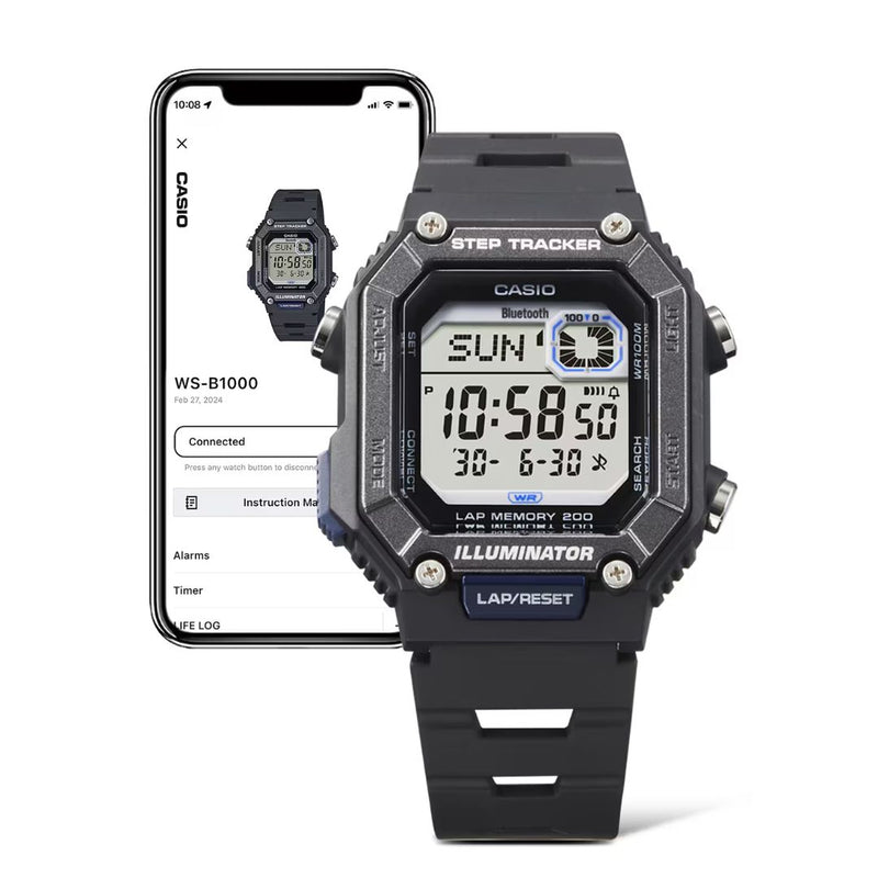 Reloj Casio Caballero WS-B1000-1A Con Bluetooth Diseño Deportivo