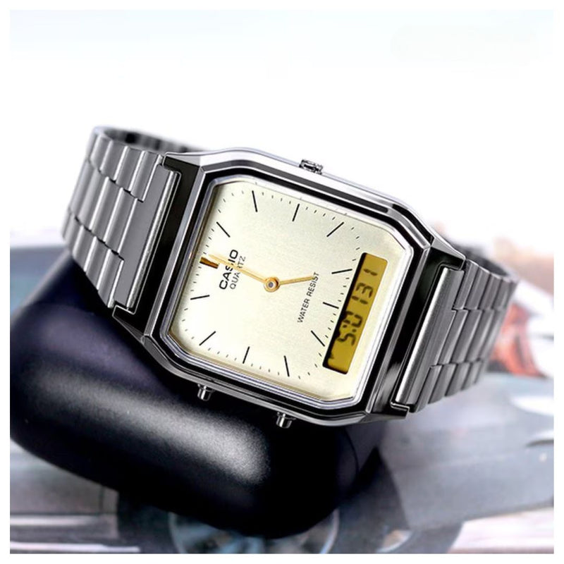 Reloj Casio Referencia AQ-230GG-9A Diseño Vintage