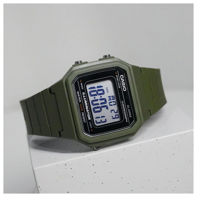 Reloj Casio Modelo W-217H-3A Diseño Deportivo - Main Image