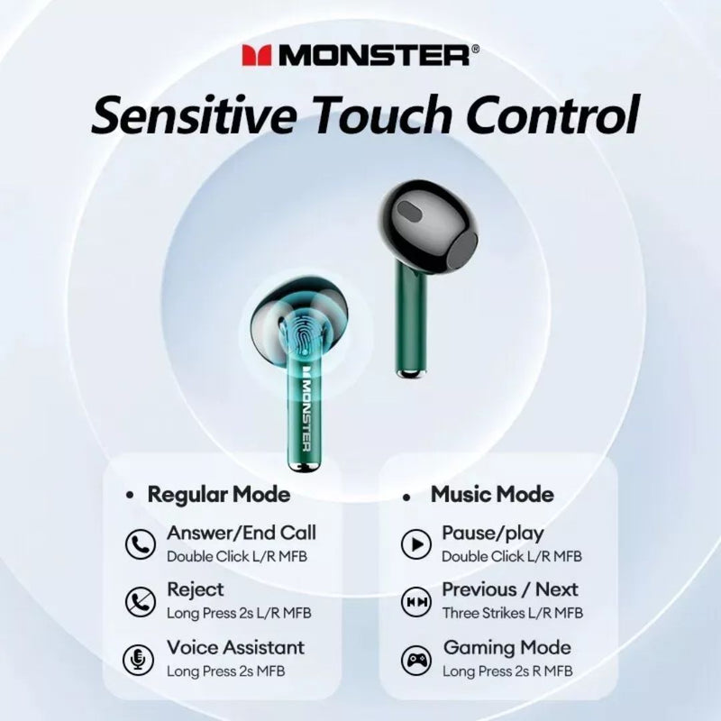 Auriculares Inalámbricos Monster XKT16 - Verde