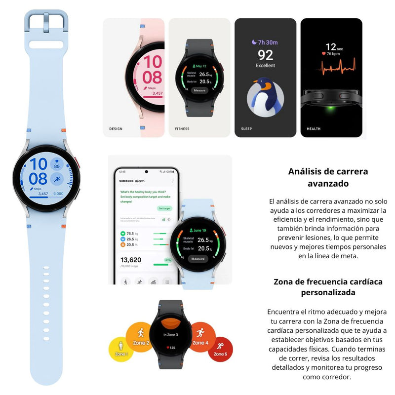 Reloj Inteligente Galaxy Watch FE Pantalla AMOLED - Azul