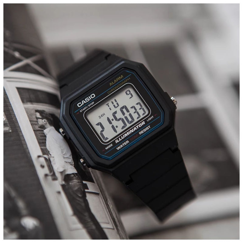 Reloj Casio Modelo W-217H-1A Diseño Deportivo