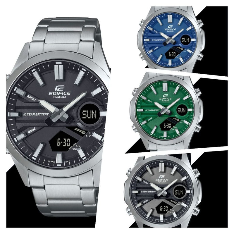 Reloj Casio Edifice EFV-C120D-3A Analogo/Digital - Elegante