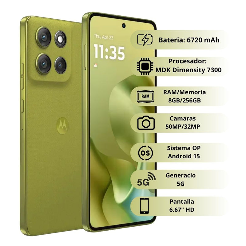 Celular MOTOROLA G86 POWER 5G 256GB/8GB - Verde