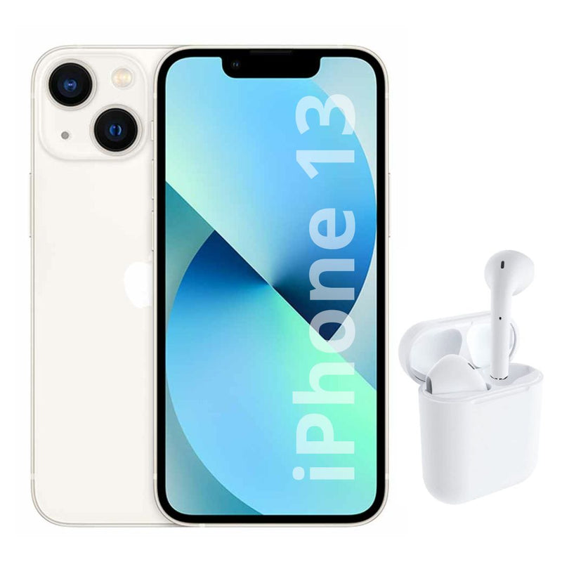 Celular Reacondicionado iPhone 13 128GB Blanco + Audifinos TWS Blancos