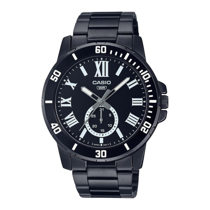 Reloj Casio Referencia MTP-VD200B-1B Para Caballero Original y Elegante