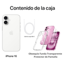 Celular iPhone 16 128GB Blanco - Puerto SIM