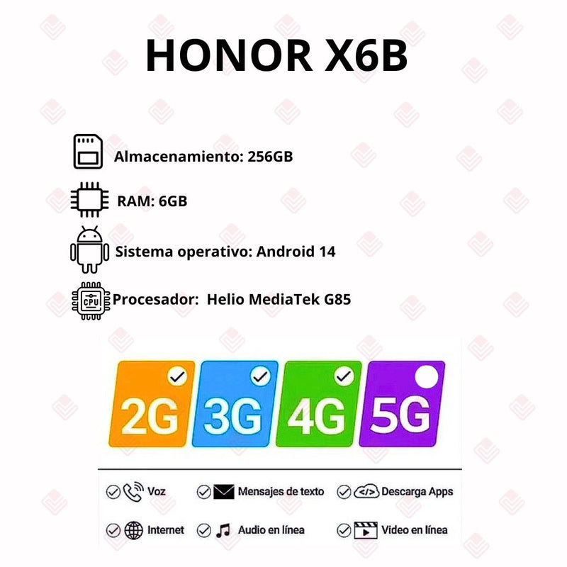 HONOR X6b 256GB/6GB RAM Verde