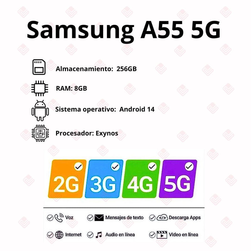 Samsung Galaxy A55 5G De 256GB/8GB RAM - Azul