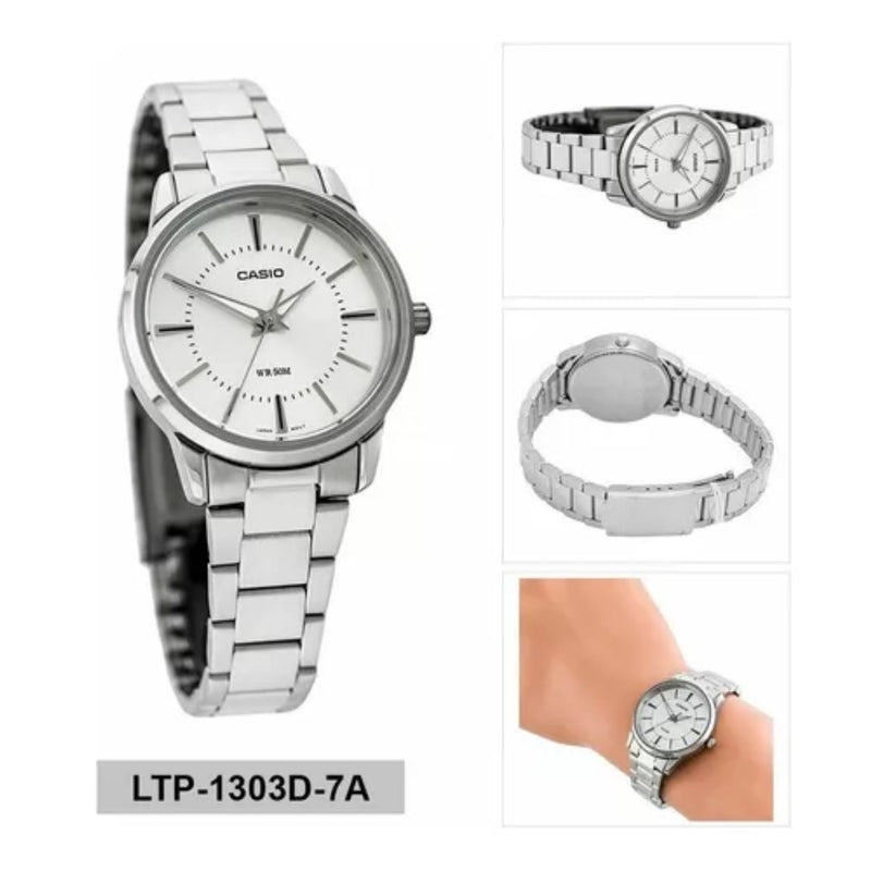 Reloj Casio Modelo LTP-1303D-7A Para Dama Diseño Elegante