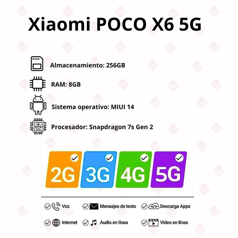 Celular Xiaomi POCO X6 5G De 256GB/8GB - Negro