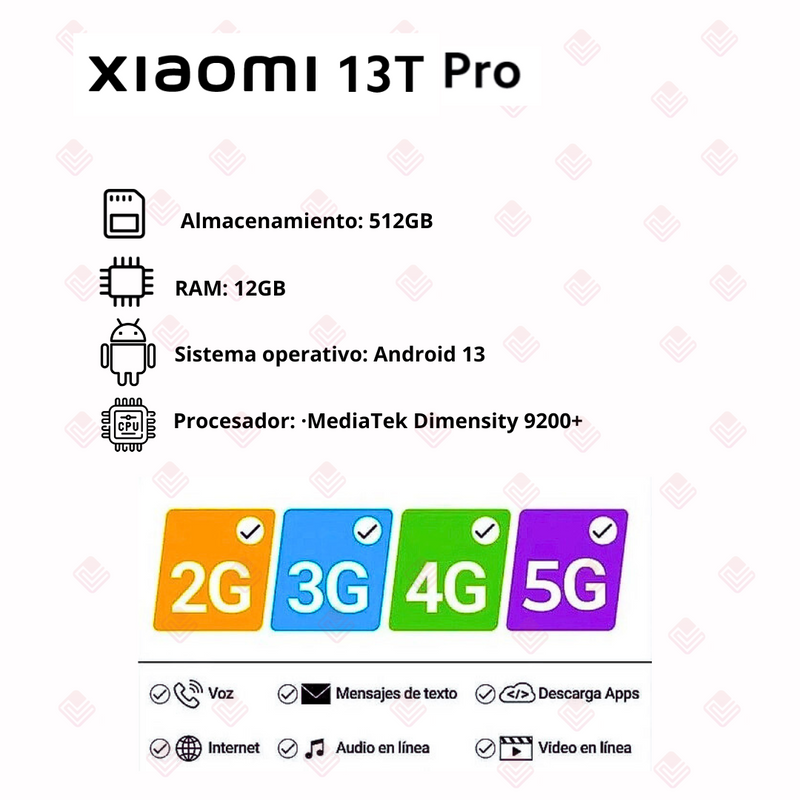 Xiaomi 13T PRO 512GB/12GB Ram - Negro