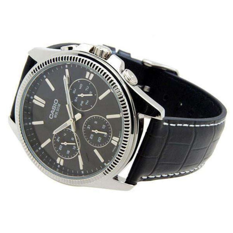 Reloj Casio Para Caballero Referencia MTP-1375L-1A Diseño Elegante